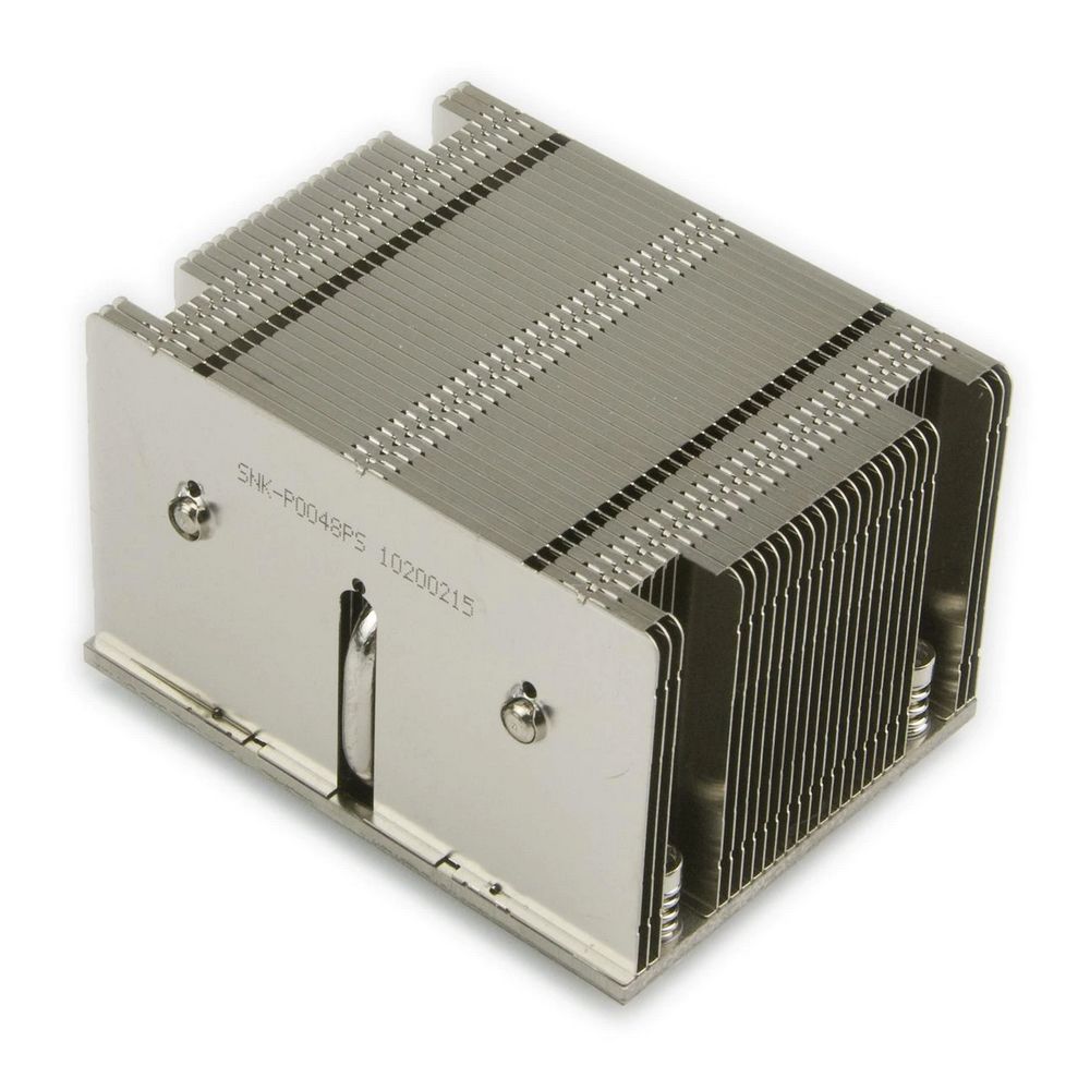 Пассивный кулер SuperMicro SNK-P0048 PS 2U Passive CPU Heat Sink for LGA2011/LGA2066 w/ Narrow ILM 104 x 80 x 64