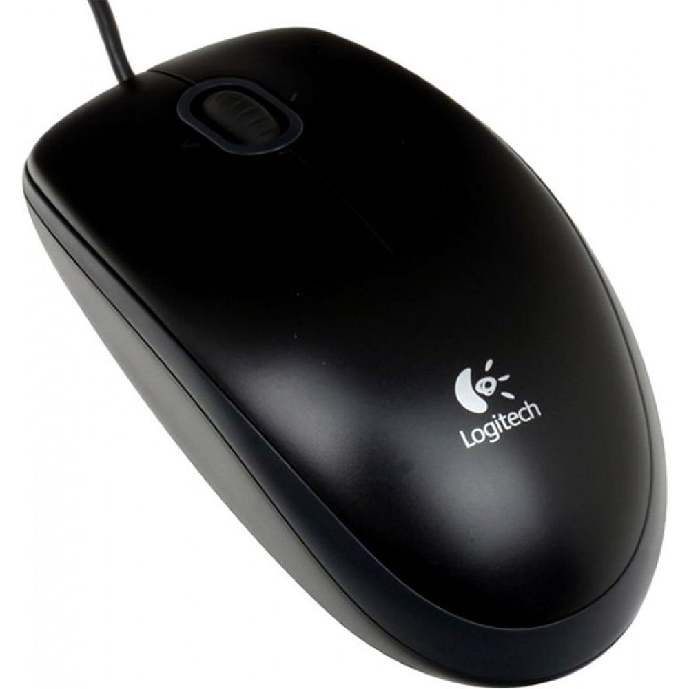 Мышь Logitech B100 Black |910-003357| черная, оптическая 800dpi, USB, 1.8м, {10}, (041271)