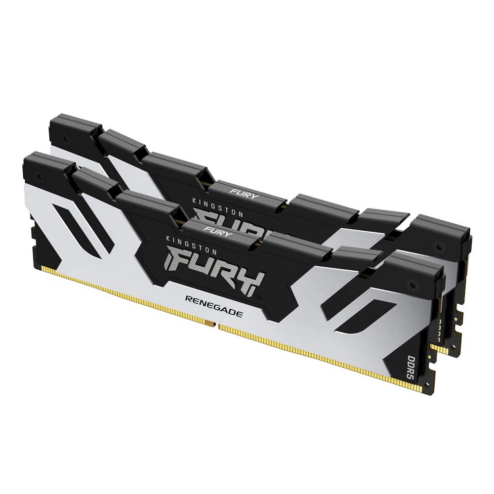Модуль памяти Kingston 32GB DDR5 6400 DIMM FURY Renegade Silver XMP Gaming Memory KF564C32RSK2-32 Non-ECC,  CL32, 1.4V, (Kit of 2) 1RX8 32-39-39  288-pin 16Gbit, RTL