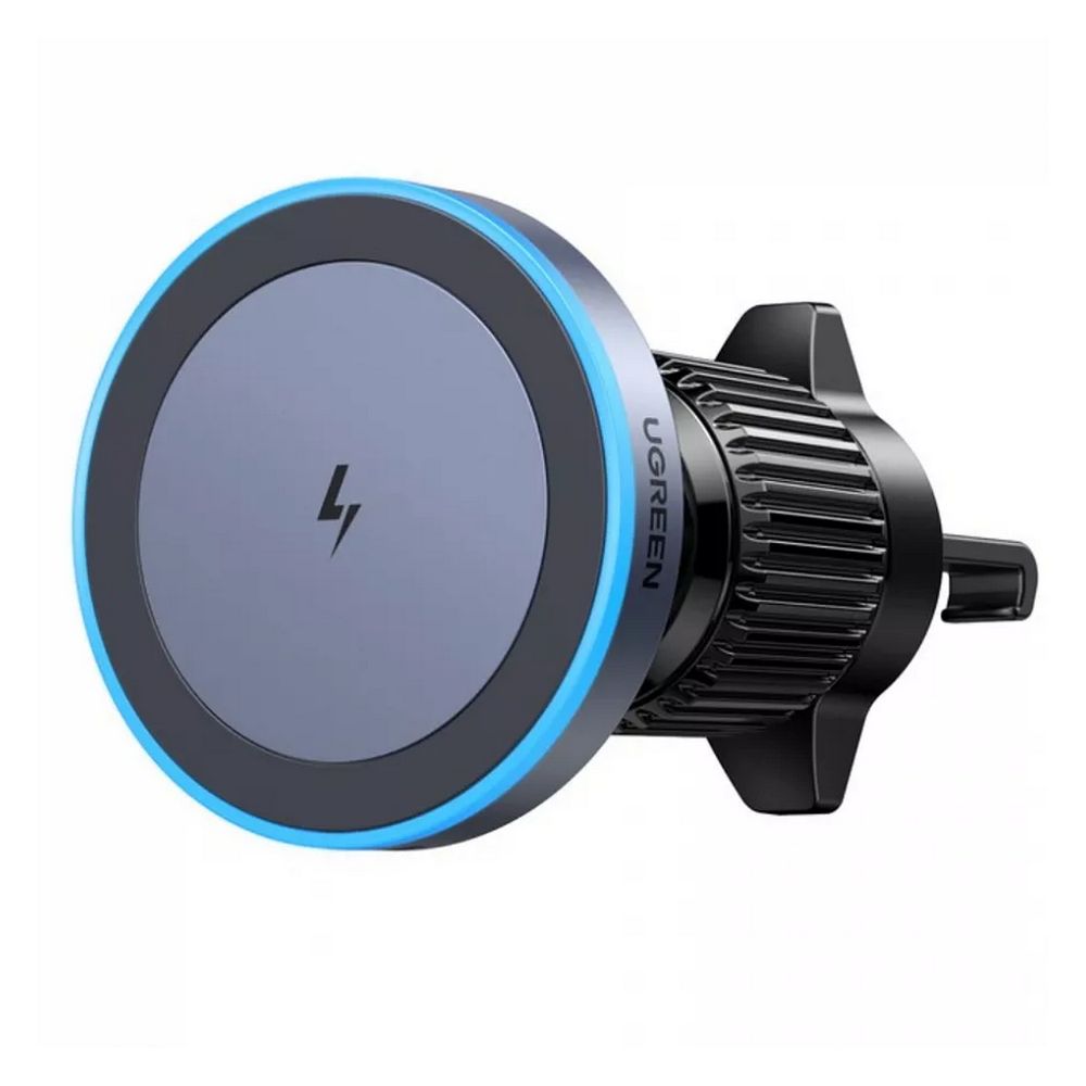 Автомобильное зарядное устройство на решетку вентиляции UGREEN W525 (35029) Magnetic Car Wireless Charger For Air Vent Mount. Цвет: черный