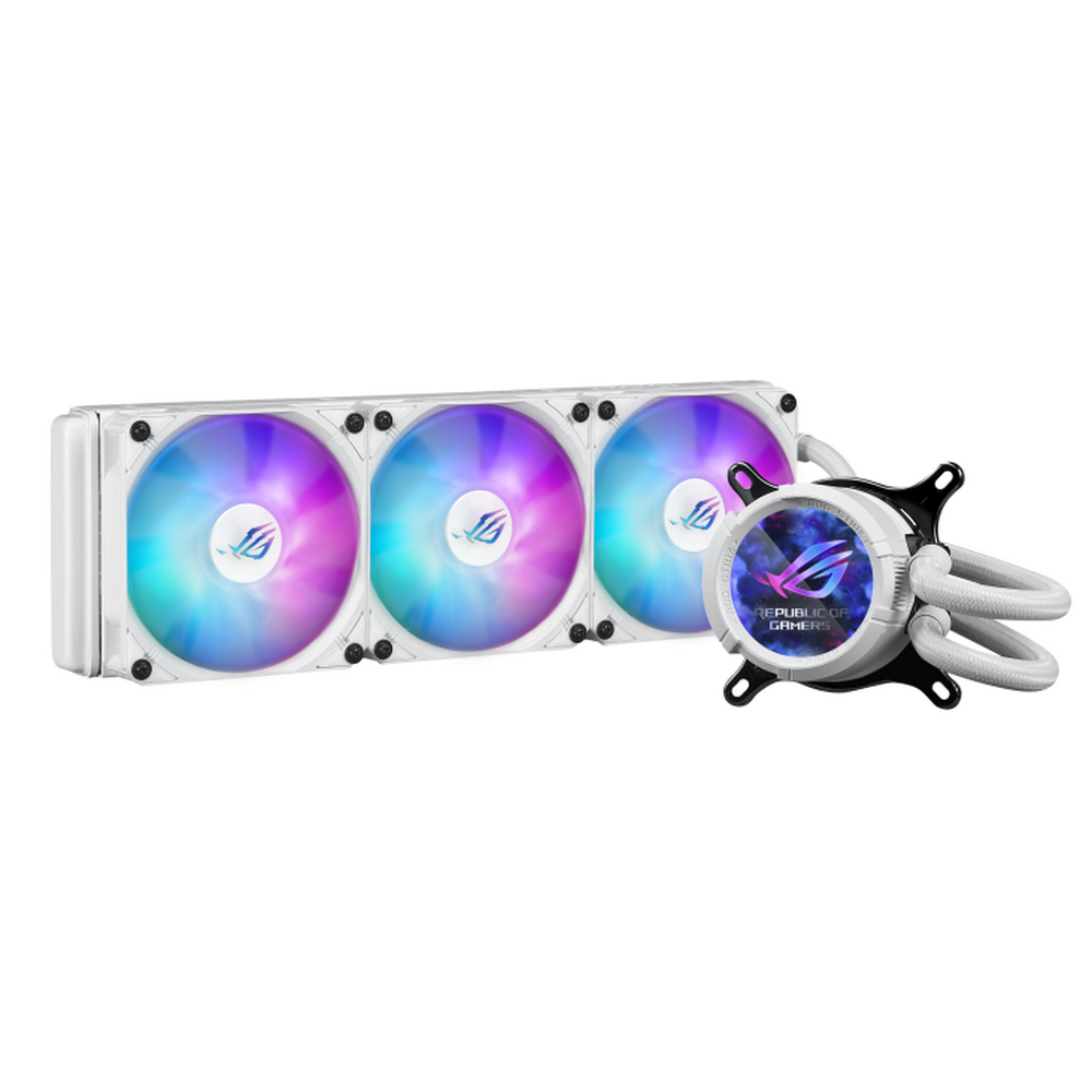 90RC00W2-M0UAY0 - СЖО ASUS ROG STRIX LC III 360 ARGB LCD WHT, белого цвета