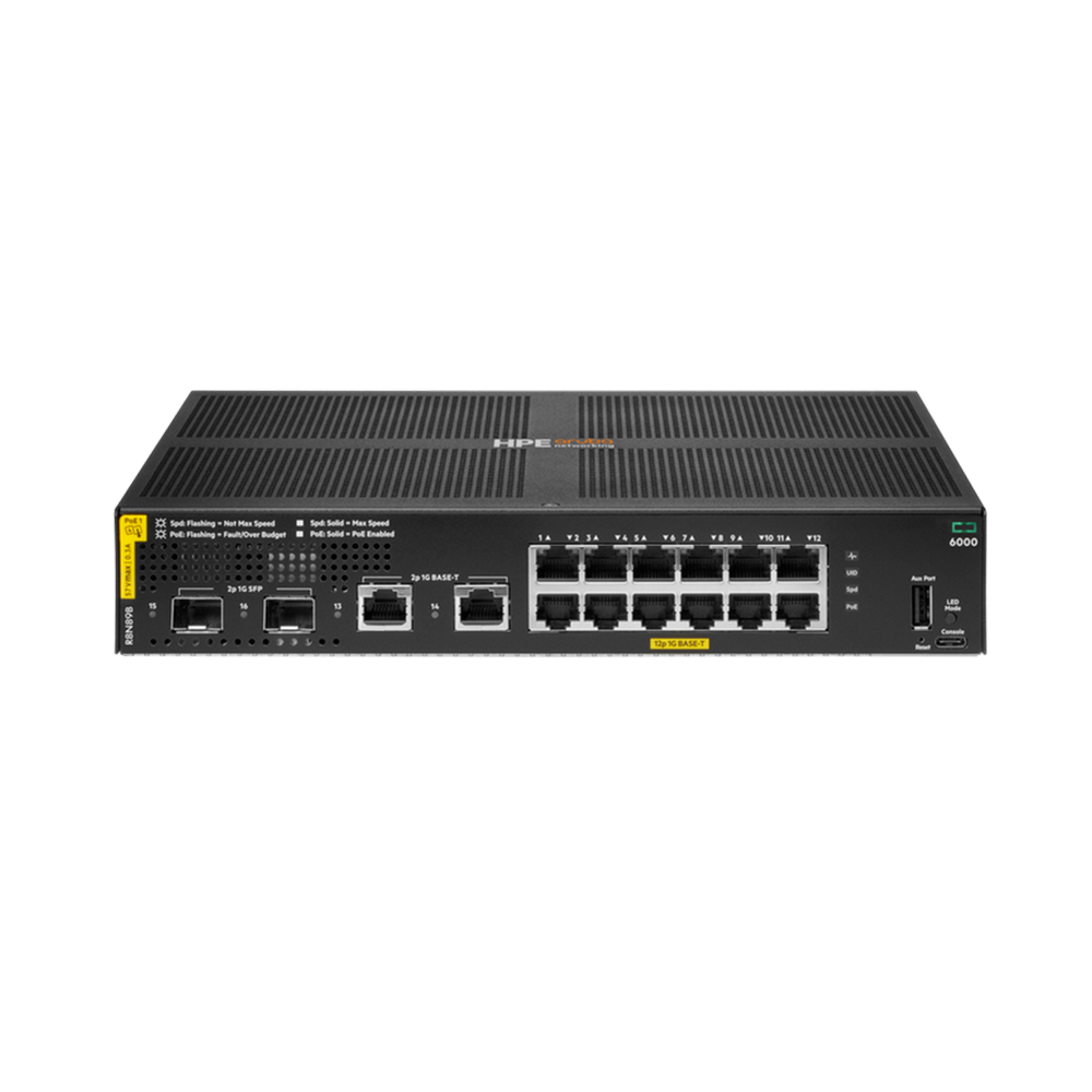 Коммутатор R8N89B HPE ANW 6000 12G CL4 2F 139W Managed L2 Switch
