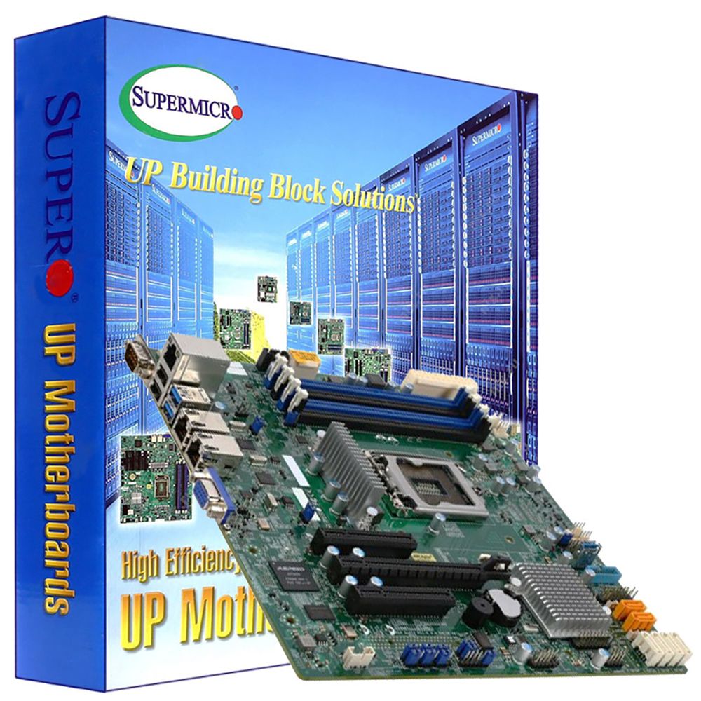 Материнская плата SuperMicro  MBD-X11SSL-F-O RTL Micro-ATX LGA 1151 64GB Unbuffered ECC UDIMM DDR4-2400MHz, in 4 DIMM slots 6 USB 2.0 ports 5 USB 3.0 ports 1 PCI-E 3.0 x8 (in x16 slot) 1 PCI-E 3.0 x8 1 PCI-E 3.0 x4 (200917) {10}