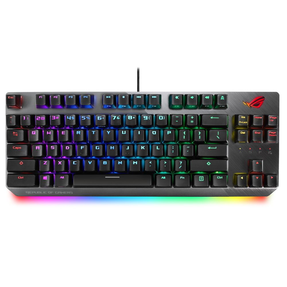Клавиатура проводная Asus X801 STRIX SCOPE NX TKL D/NXRD/RU / KB,ROG NX MECHANICAL (90MP00N6-BKRA00) (101994)