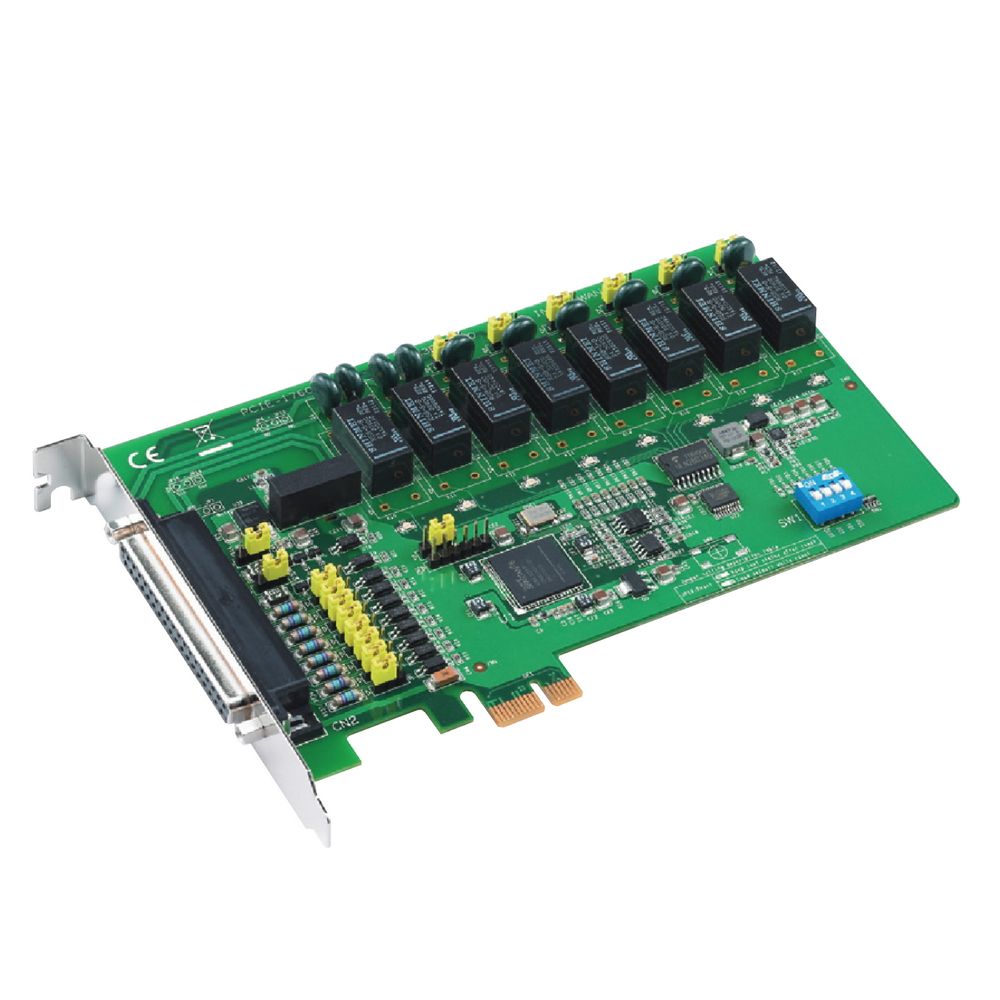 Плата интерфейсная Advantech  релейного ввода-вывода PCIE-1760-AE 8 каналов, Relay & 8 каналов, IDI