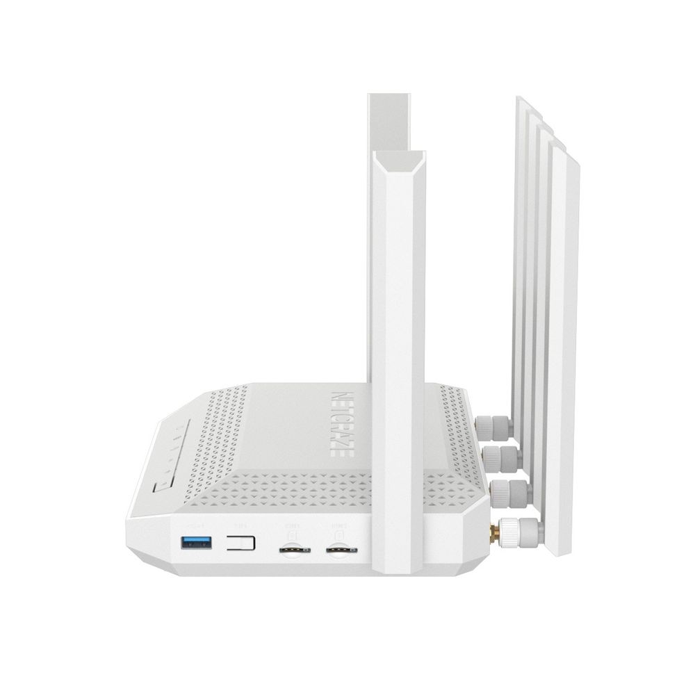 Маршрутизатор NETCRAZE (Keenetic) Netcraze Hero 5G (NC-4110)  Мультигигабитный интернет-центр с модемом 5G, двумя слотами для SIM-карт, Mesh Wi-Fi 6 AX3000, Smart- коммутатором 1×2.5G и 4×1G, многофункциональными портами USB 3.0 и 2.0