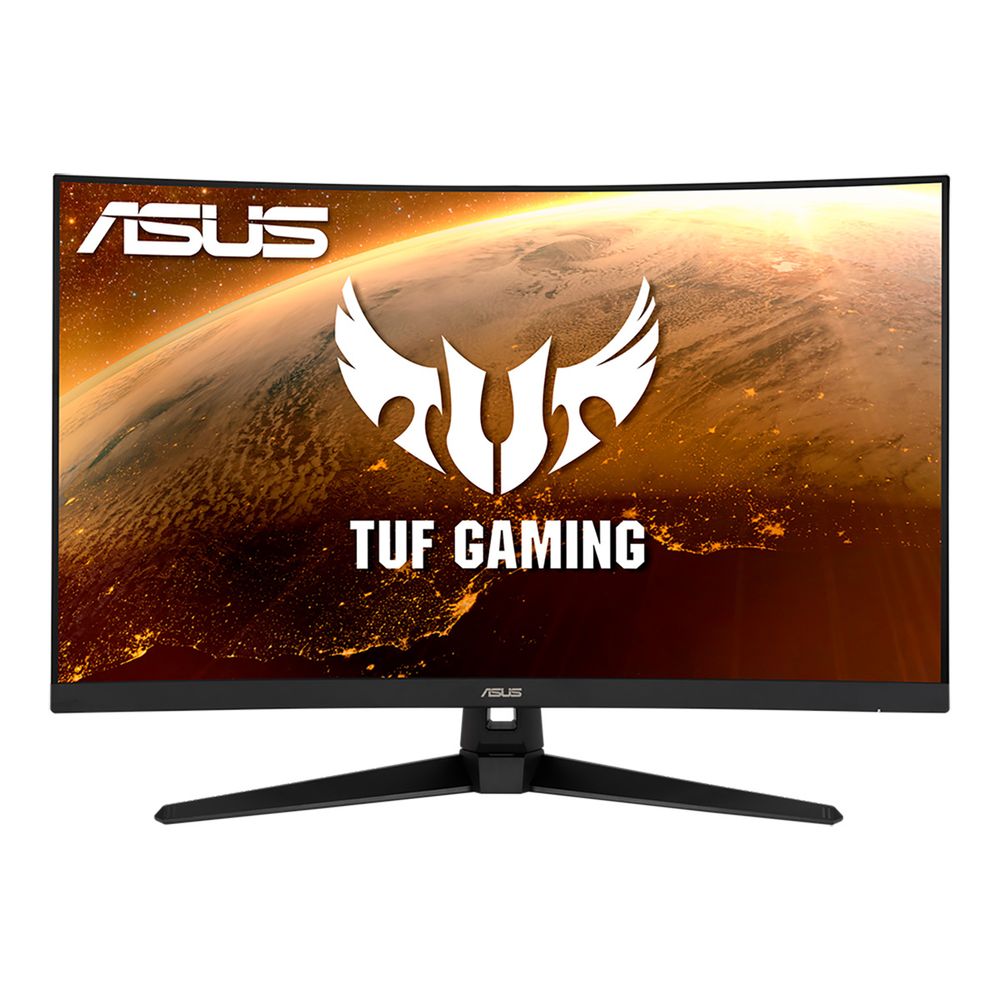 Монитор 31.5" ASUS TUF Gaming VG328H1B VA 1920x1080, 165 Гц, 1 мс (MPRT), изогнутый экран (1500R), 16:9, 250 кд/м², HDMI 2.0, VGA, 3.5 Jack, динамики (2x2 Вт), FreeSync Premium, черный