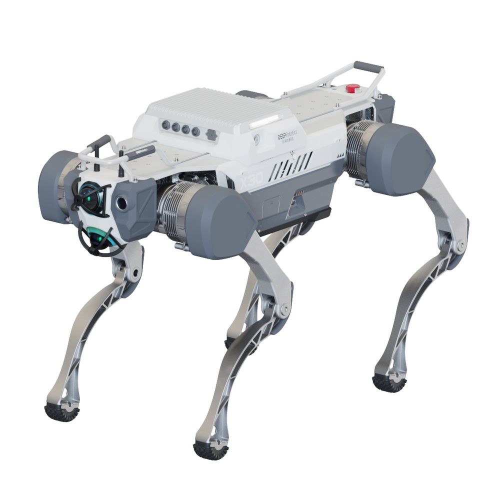 Бионический четырехопорный робот бренда DeepRobotics модели X30 версии Pro