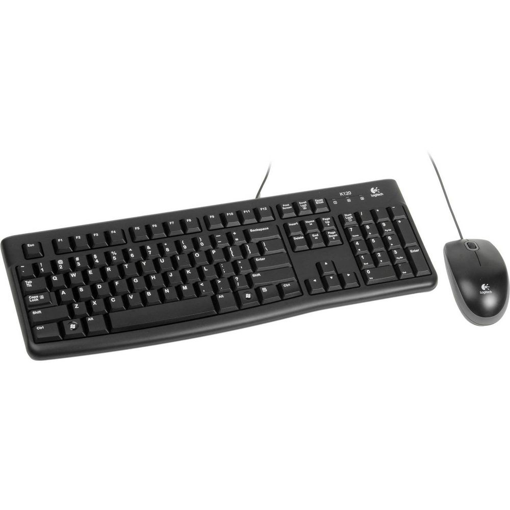 Комплект клавиатура и мышь Logitech  Desktop MK121 цвет черный, USB, RTL