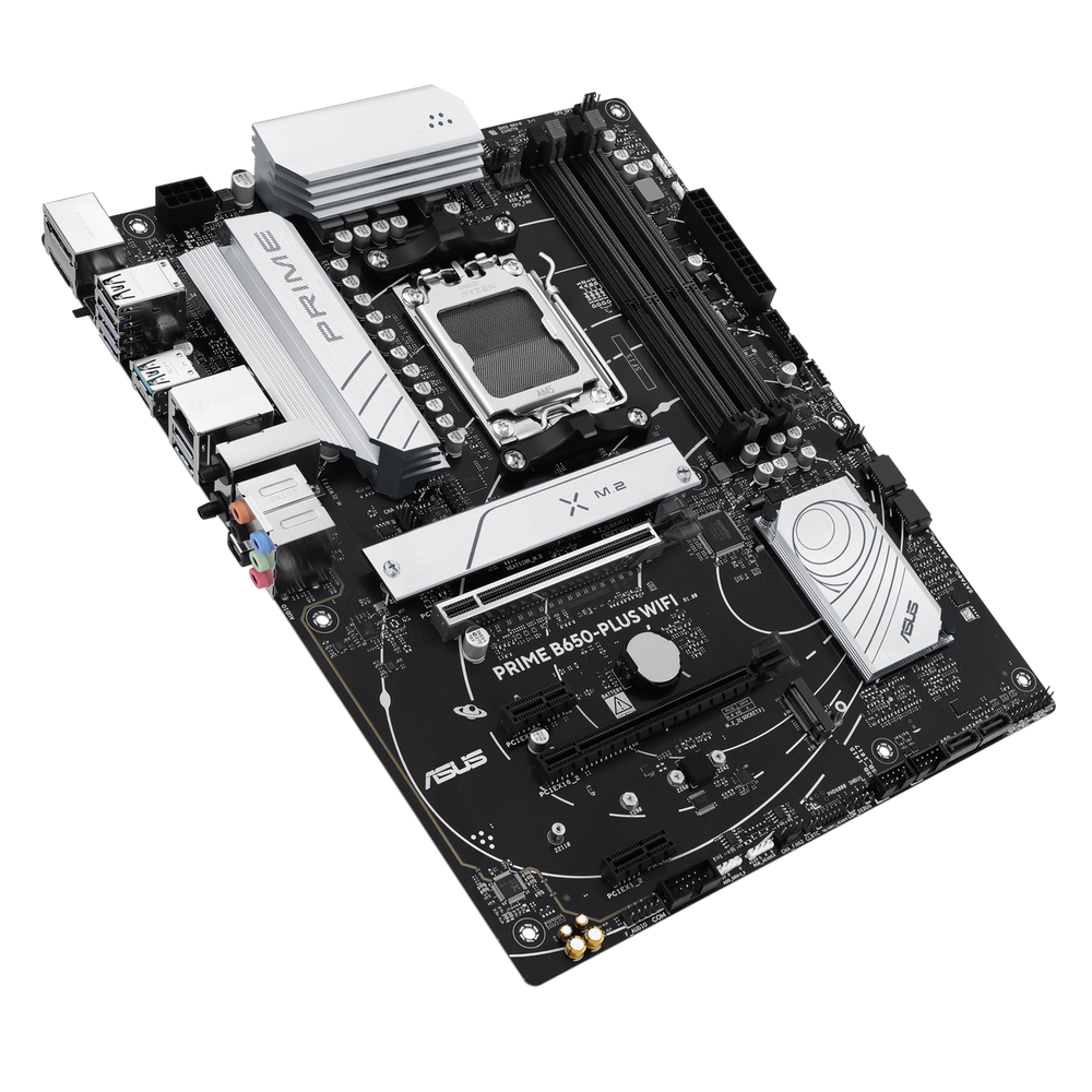 Материнская плата ASUS PRIME B650-PLUS WIFI AM5 ATX 4xDDR5 2xPCIEx16 2xPCIEx1 2xM.2 USB-C DP HDMI 2.5GLAN WIFI 6E