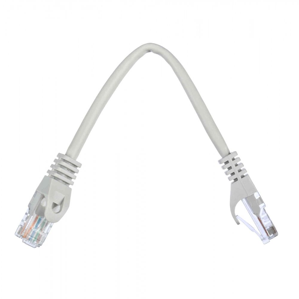 Патч-корд ACD-LPU5E-2DA [ACD-LPU5E-2DA] Cat5e UTP 24AWG 4Pair, 7/0.18мм CCA Серый, 0.2м, (741302)