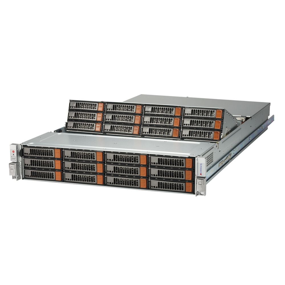 Серверный корпус SuperMicro CSE-826SE1C-R1K02JBOD – 2U, 24x (12 front + 12 middle) 3.5"; SAS/SATA дисковых отсеков (234264)