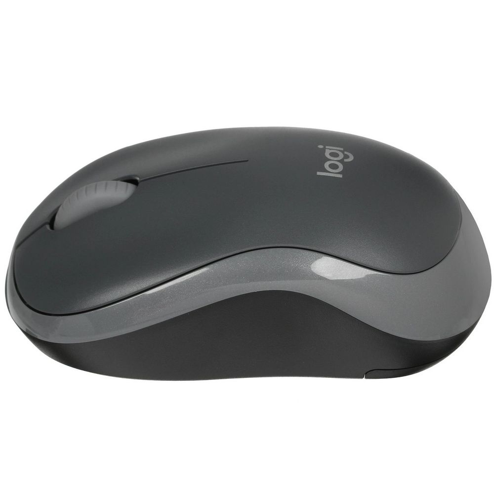 Мышь Logitech M186 черный/серый оптическая (1000dpi) беспроводная USB2.0 для ноутбука (2but)