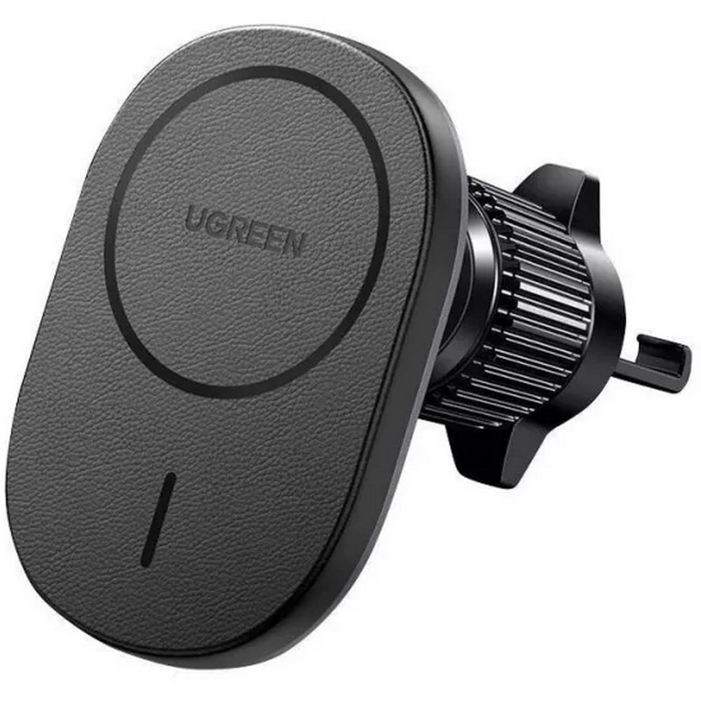 Автомобильное беспроводное зарядное устройство UGREEN CD345 (25925) Magnetic Wireless Car Charger For Air Vent Mount на вентиляционное отверстие. Цвет: черный