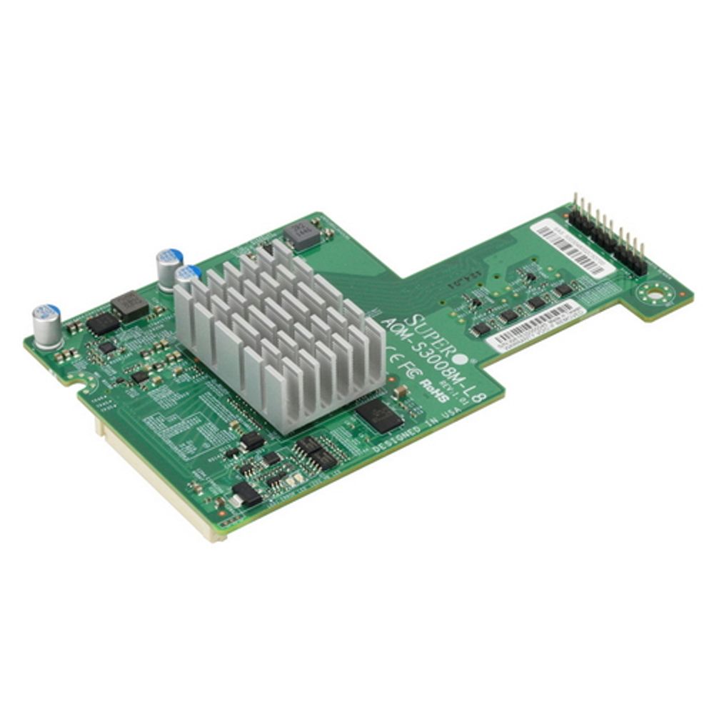 Аксессуары SuperMicro AOM-S3008M-L8-O Low Profile 12Gb/s Eight-Port SAS Mezzanine Card