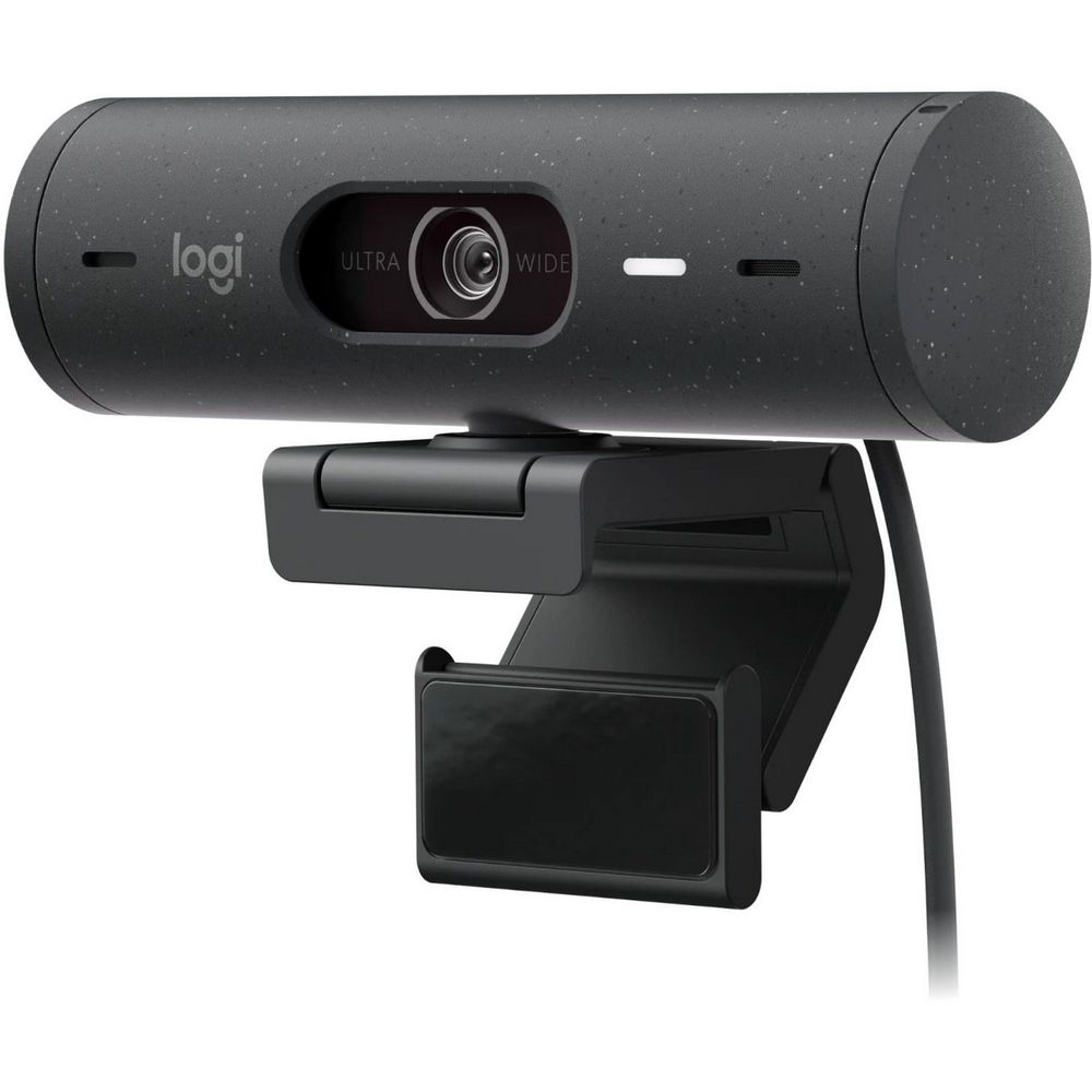 Вeб-камера Logitech Webcam BUSINESS BRIO 505 Graphite черная, автофокус, 4Мп, макс. разрешение 1080p/30fps/720p/60fps, угол обзора 90°/78°/65°, цифровой zoom 4x, USB-C 1.5м, шторка