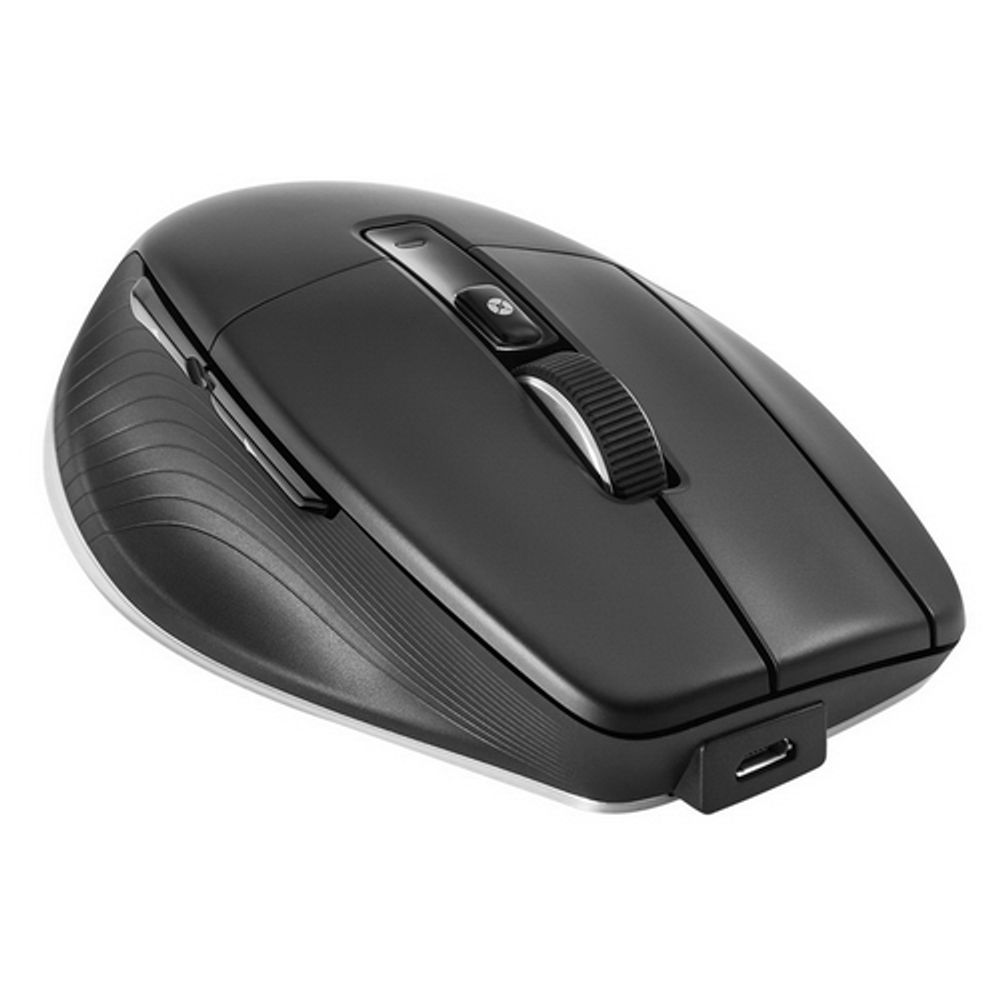 Мышь беспроводная/проводная 3Dconnexion CadMouse Pro Wireless Left (3DX-700079) черный, 7200 dpi, радиоканал, Bluetooth, USB Type-C, кнопки - 7