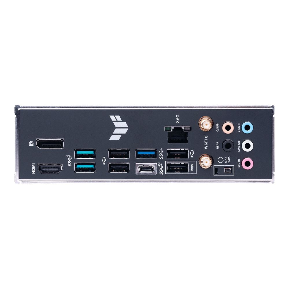 Материнская плата ASUS TUF GAMING B650M-PLUS WIFI AM5 mATX 4xDDR5 2xPCIEx16 PCIEx1 2xM.2 USB-C DP HDMI 2.5GLAN Wi-Fi 6 (90MB1BF0-M0EAY0) (912118)
