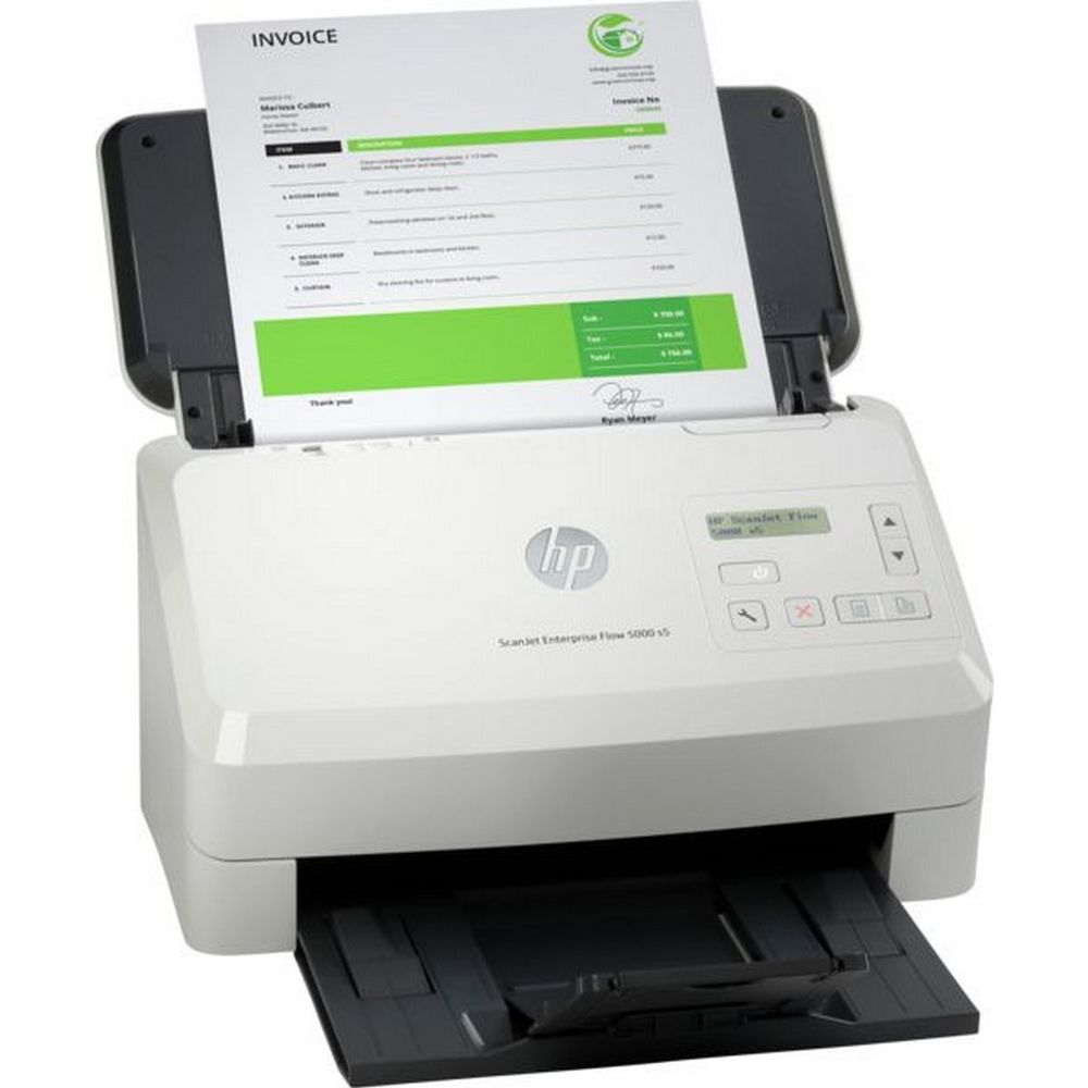HP ScanJet Enterprise Flow 5000 s5 A4, Сканер, Протяжный, Цветная, 130(двуст.)/65(одностр.)стр/мин, 600 х 600dpi, 512Мб, 80АПД, USB 6FW09A (replace L2755A)