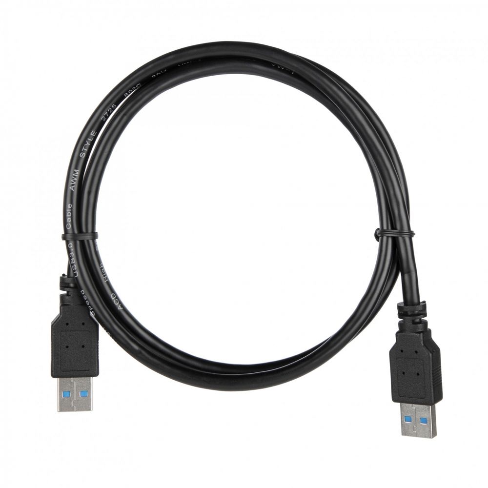 Кабель ACD-U3AAM-10L |ACD-U3AAM-10L| USB 3.0, A male - A male, ТТХ: |ACD-U3AAM-10L| (7/0.12BC+HDPE)*1P+|(7/0.12BC+HDPE)*2C+7/0.12BC+AL|*2P +7/0.16BC*2C+AL+7/0.12BC+B(80/0.12AL)PVC5.5, Черный, 1м (742101)