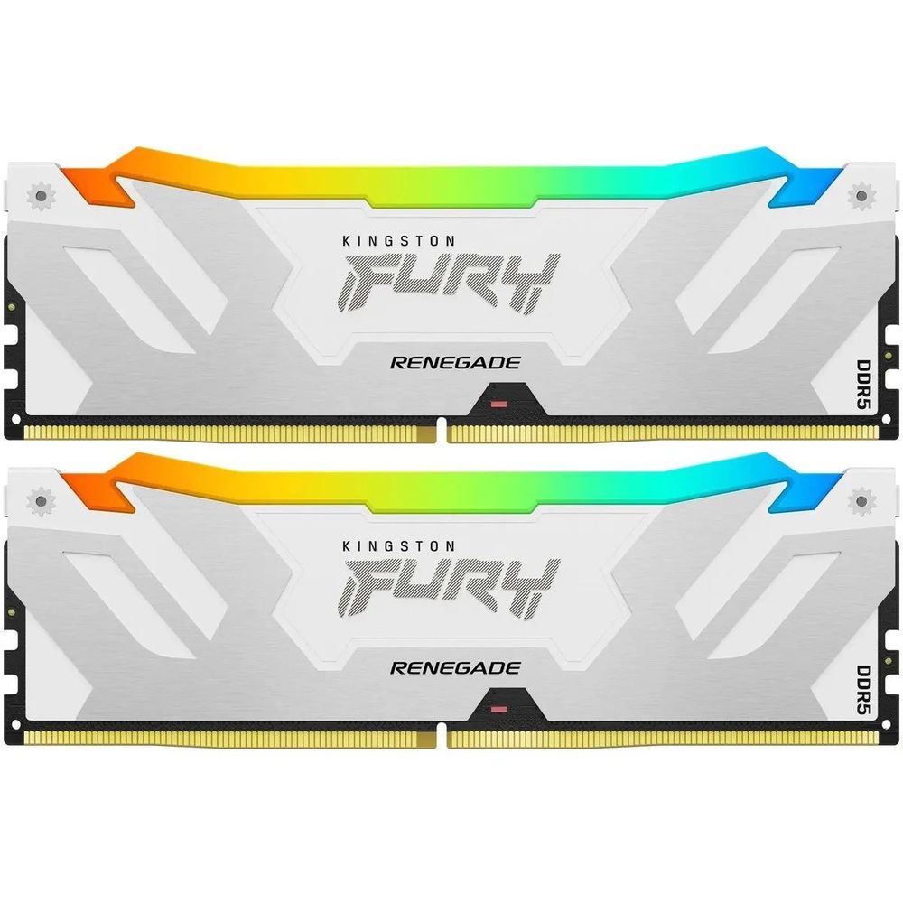 Модуль памяти Kingston 48GB DDR5 8000 FURY Renegade White RGB Non-ECC Unbuffered DIMM (Kit 2*24gb) CL38