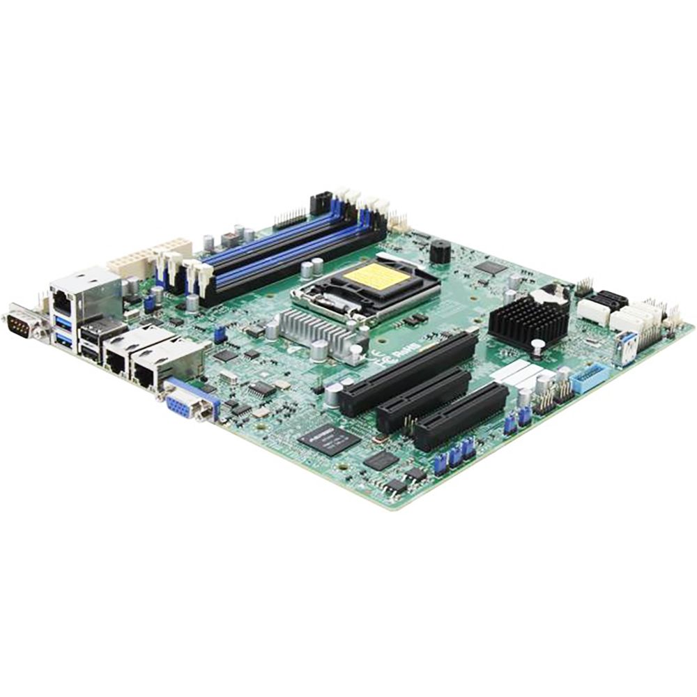 Материнская плата SuperMicro MBD-X10SLM+-F-B, OEM mATX (uATX) Intel C224 LGA 1150 4xSATA3 2xSATA2 6xUSB 2.0 4xUSB 3.0Type A VGA 1xPCI-E3.0x8 1xPCI-E2.0x4