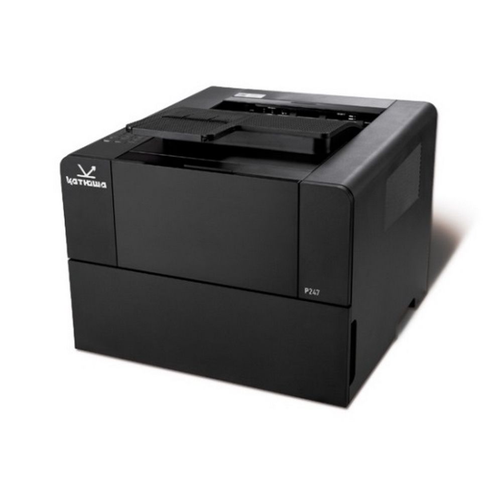 Принтер Катюша Катюша P247 (Принтер лазерный A4, 47 стр/мин, 1200 dpi, 512 Мб, LAN, USB, Wi-Fi, подача 550 листов, вывод 250 листов, 2,2 4х-строчный экран + 15-кнопочная цифровая клавиатура, стартовый картридж 3 000 стр)