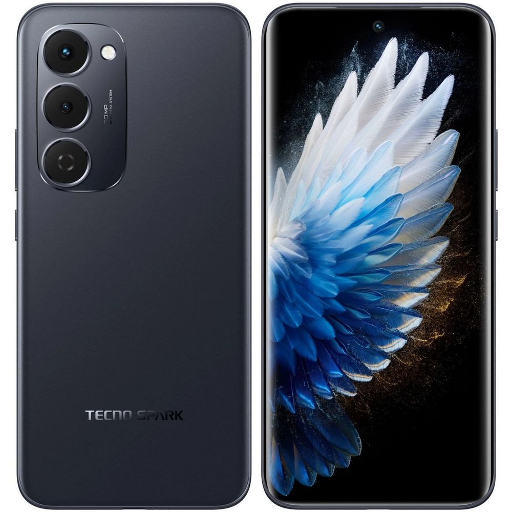 Tecno Spark 40 Pro+ 256Gb 8Gb черный моноблок 3G 4G 2Sim 6.78" 1224x2720 Android 15 50Mpix 802.11 a/b/g/n/ac/ax NFC GPS GSM900/1800 Protect FM
