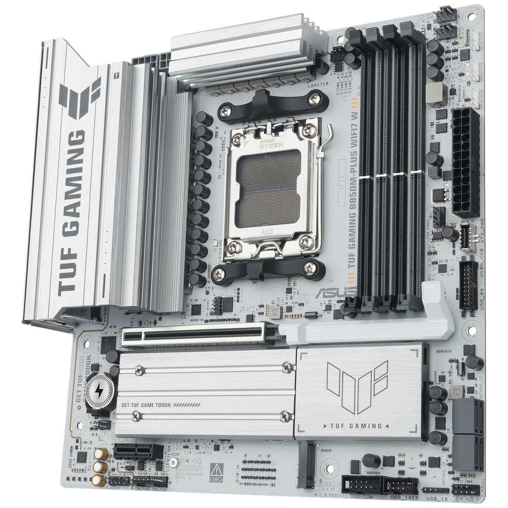 Материнская плата ASUS TUF GAMING B850M-PLUS WIFI7 WI, AM5, B850, 4*DDR5, 4*SATA, 3*M.2, 7*USB 3.2, 4*USB 2.0, Type-C, 1*PCIx16, 1*PCIx1, DP+HDMI, mATX; 90MB1MD0-M0EAY0