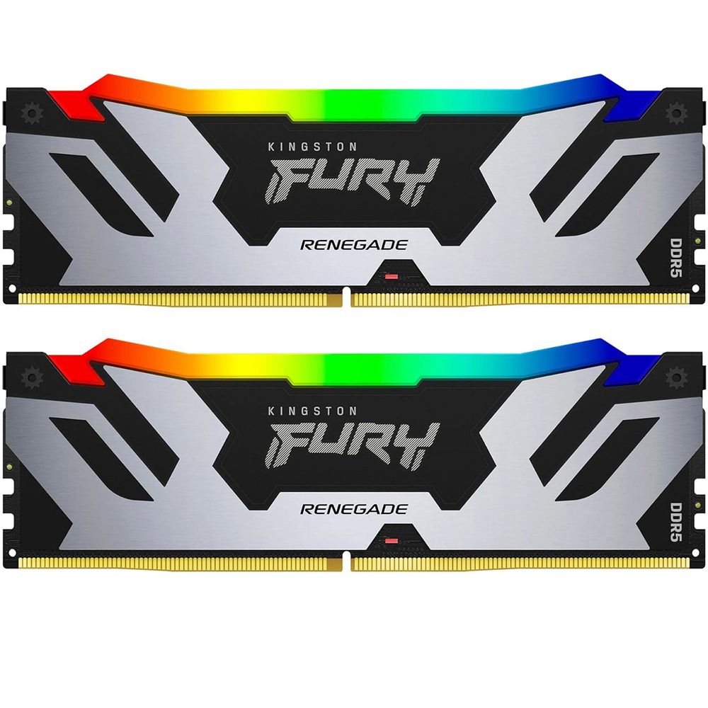 Память DDR5 2x48GB 6400MHz Kingston KF564C32RSAK2-96 Fury Renegade XMP RGB RTL Gaming PC5-51200 CL32 DIMM 288-pin 1.4В dual rank с радиатором Ret
