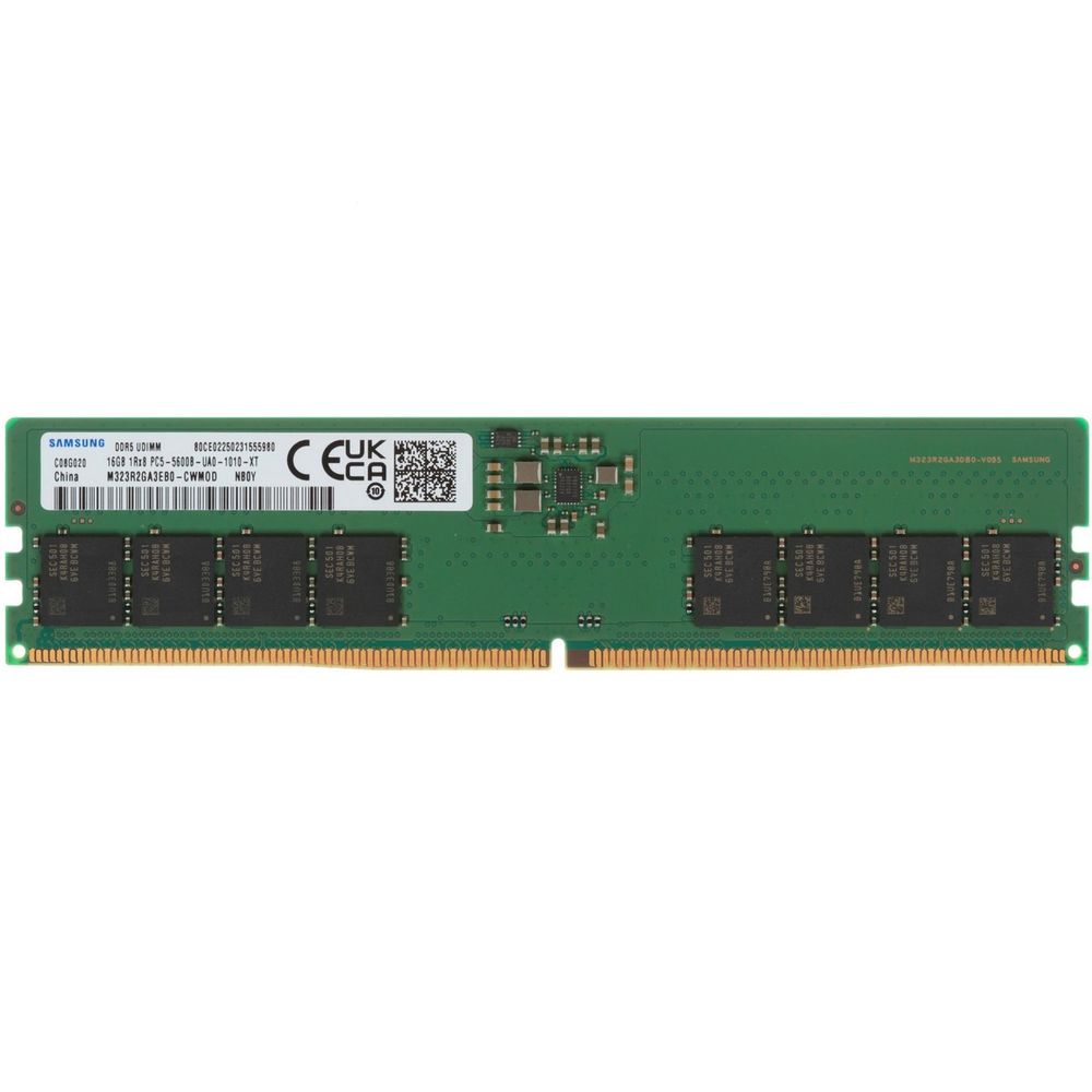 Оперативная память для компьютера 16Gb (1x16Gb) PC5-44800 5600MHz DDR5 DIMM CL46 Samsung M323R2GA3EB0-CWMOL Bulk