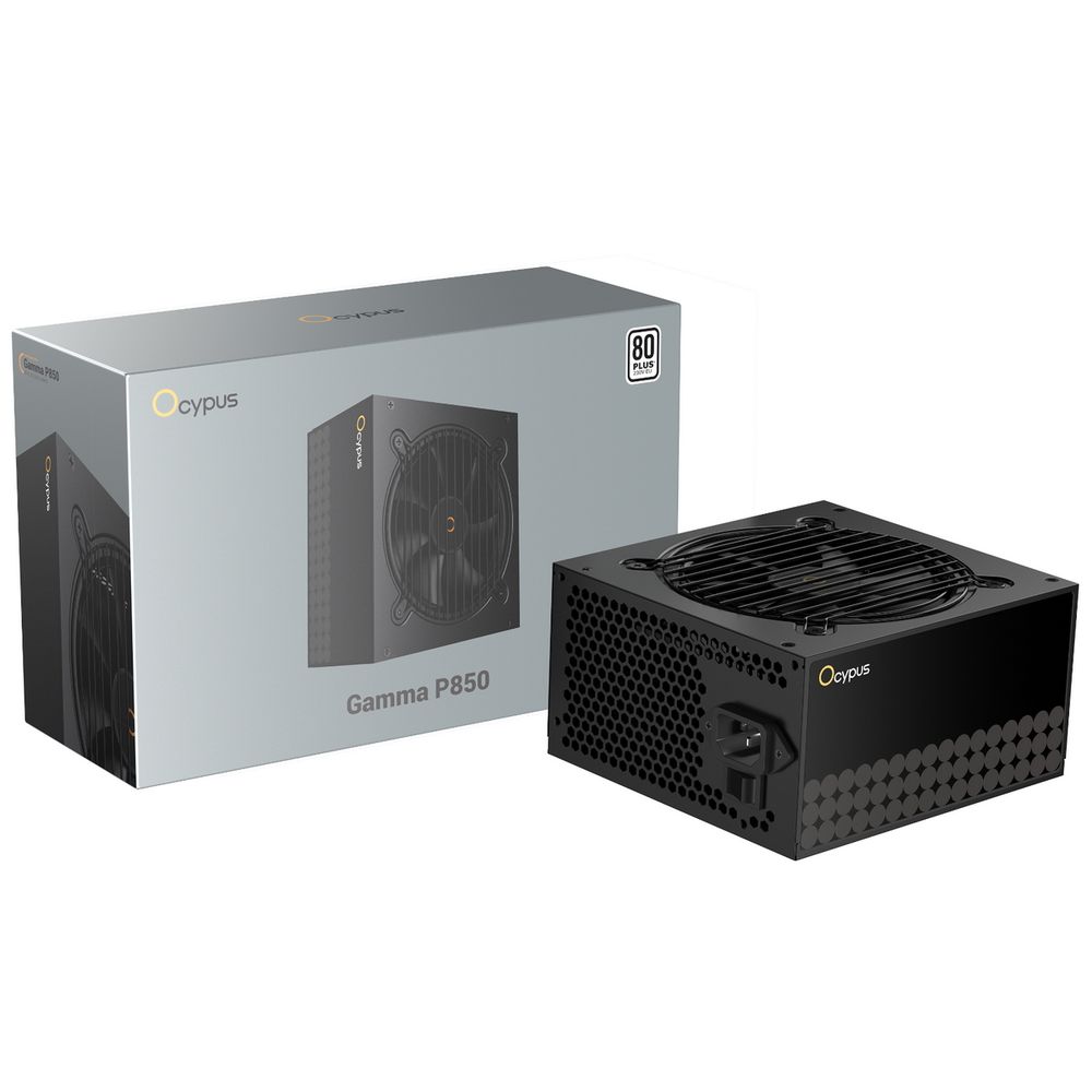(Из ремонта, рабочий, гарантия 7 дней) Блок питания 850W Ocypus Gaммa P850 BK (ATX, 80 PLUS, APFC, 20+4 pin, 120мм fan, PCI-E 6+2Px4, 6xSATA) (Gaммa-P850-W1HDBK024X-EU)