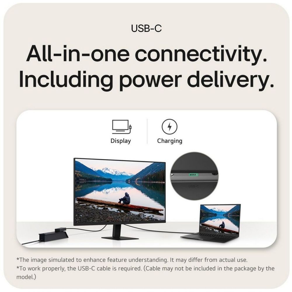 Монитор 31.5" LG 32U631A-B   IPS, 2560x1440, 100Hz, 5ms, 250сd/m, 1000:1, HDR10 | HDMI(2.0), Type-C(PD-15W) | ExPSU, Vesa 100, Black