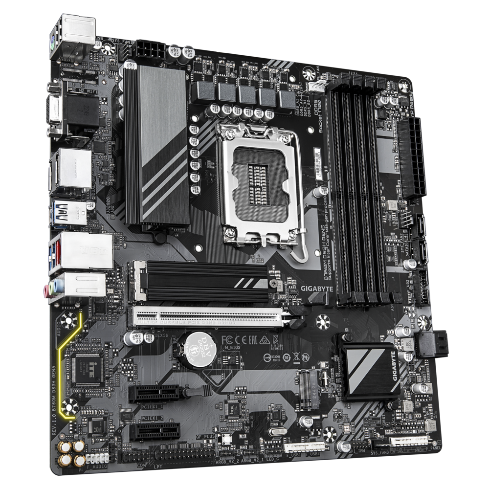 Материнская плата Gigabyte B760M DS3H GEN5, RTL