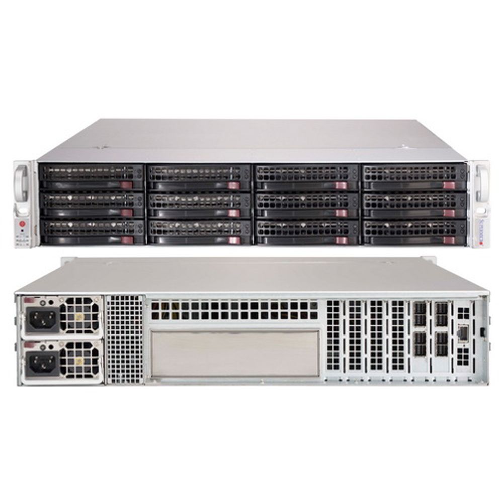 Корпус SuperMicro  CSE-826BE2C-R741JBOD 2U SC826B 12 Drive JBOD W/Dual Expander, Redundant 740W