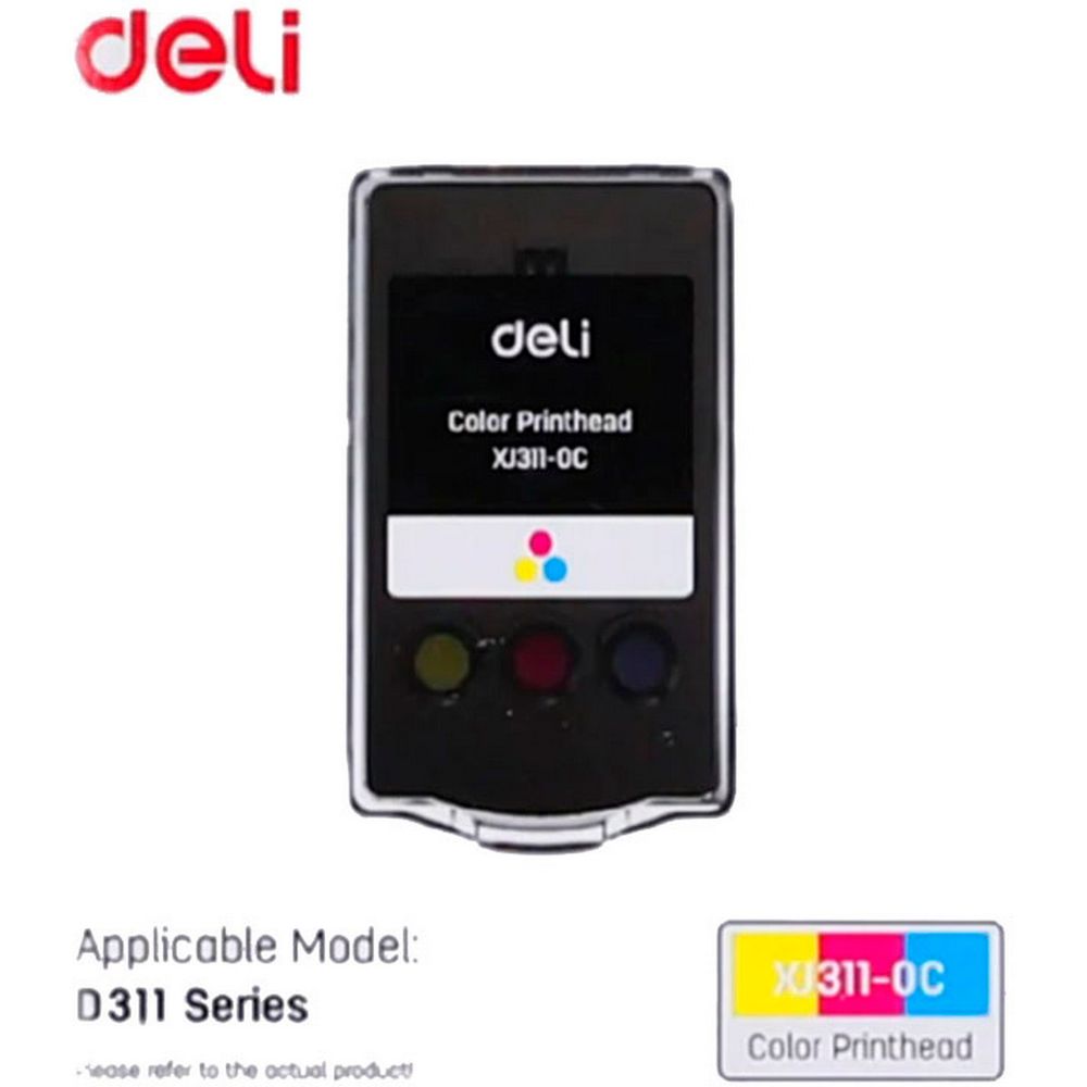 XJ311-0C Deli Печатающая головка XJ311-0C для водорастворимых цветных чернил для принтеров Deli 3 серии