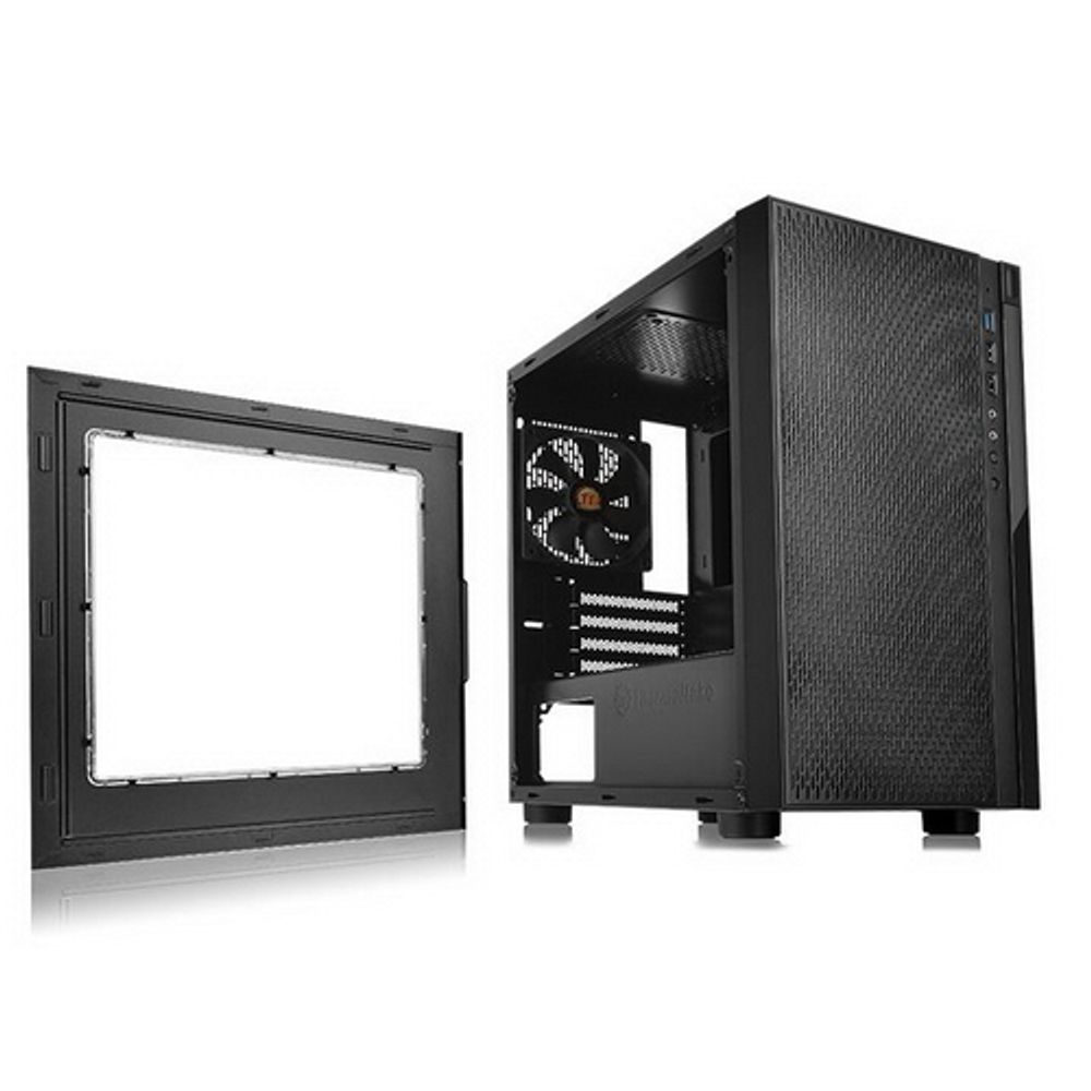 Корпус Thermaltake «Versa H18 CA-1J4-00S1WN-00 Black/Win/SPCC (871281) (CPU 155mm, VGA 350mm, Int. 3.5» x 2, 2.5” x 2, CA-1J4-00S1WN-00 USB 3.0 x 1, USB 2.0 x 2, HD Audio x 1)