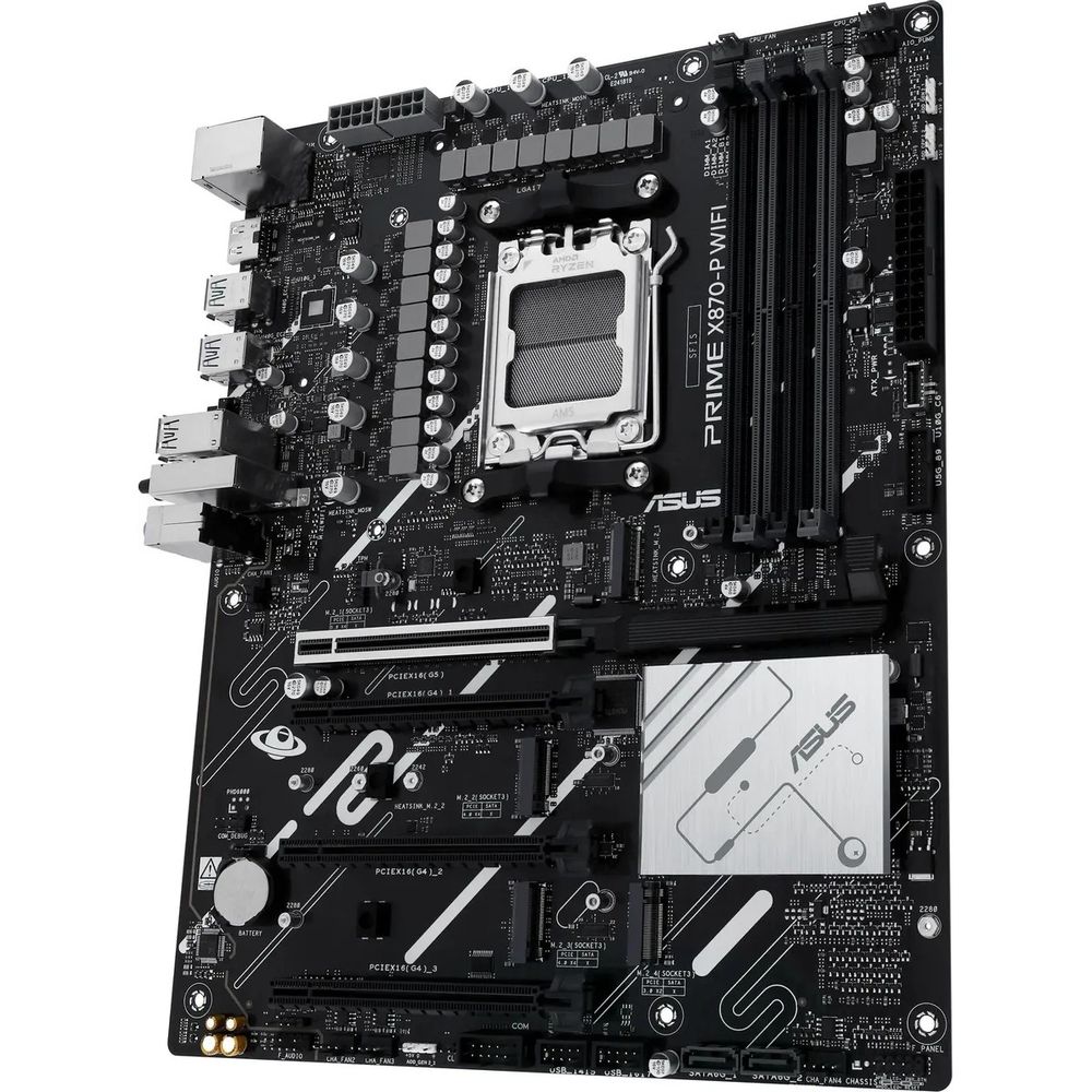 Материнская плата ASUS PRIME X870-P WIFI AM5 ATX 4xDDR5 4xPCIEx16 4xM.2 2xUSB-C HDMI 2.5GLAN Wi-Fi 7