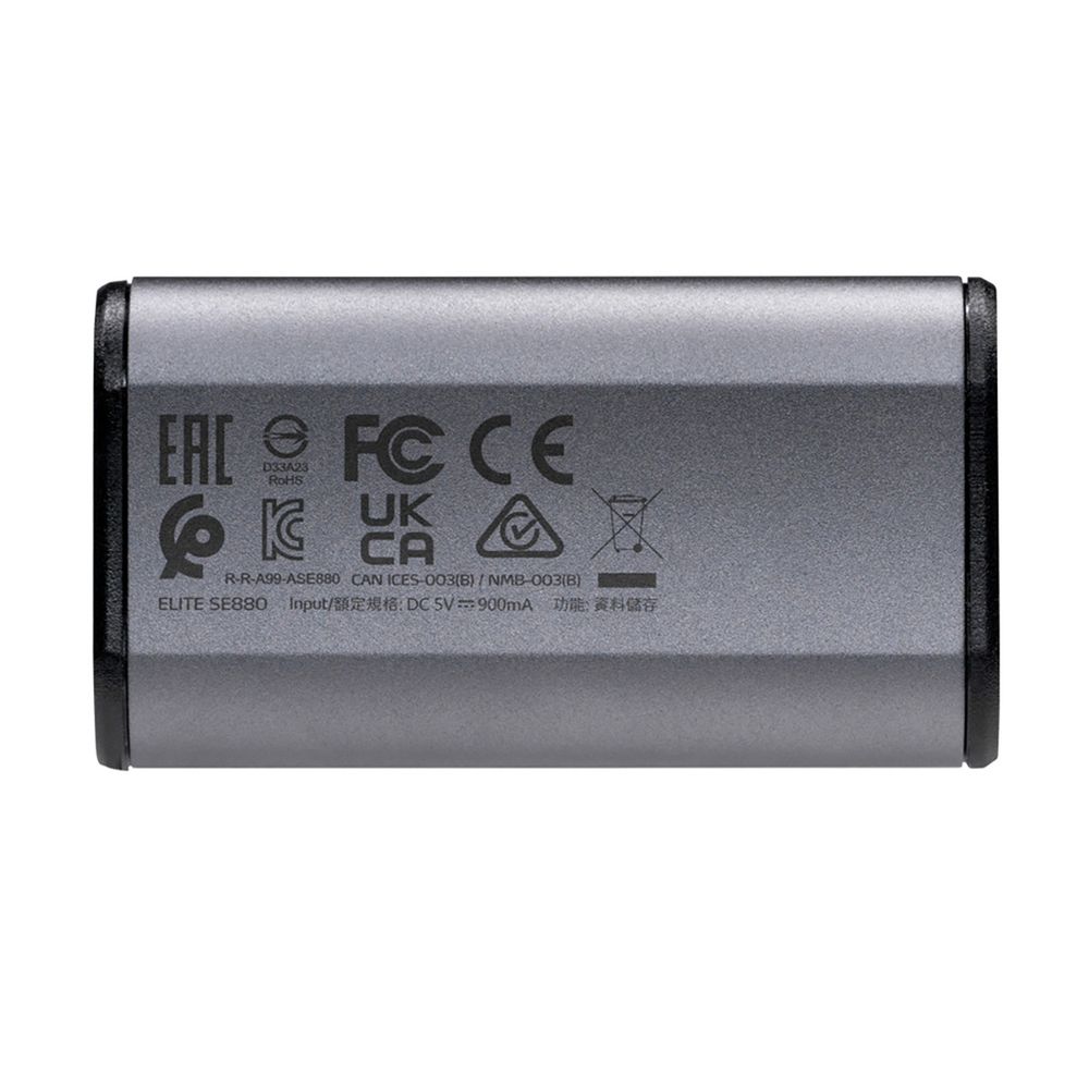 Твердотельный накопитель SSD ADATA Elite SE880  AELI-SE880-2TCGY 2TB Titanium Grey External USB 3.2 Gen2x2 Type C, 2000/2000 RTL