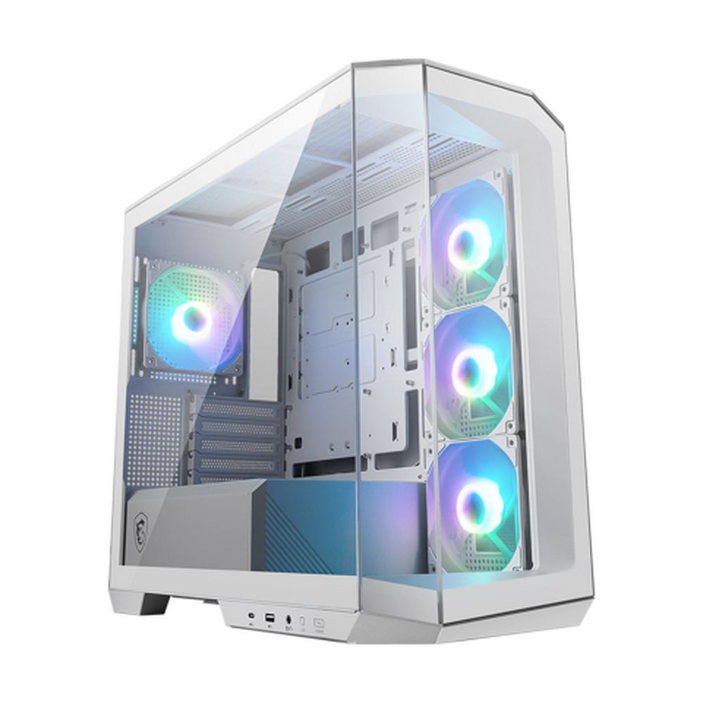 Компьютерный корпус MSI MAG Pano M100R PZ White , Micro-ATX, 1xUSB 3.2 Gen 1, 1xUSB 3.2 Gen2 Type-C, 4x120мм ARGB Fan, ARGB+PWM Control Board, TG, WHITE