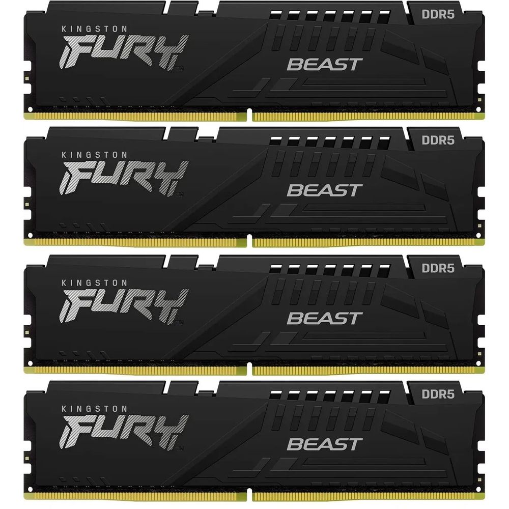 Kingston Fury Beast <KF552C40BBK4-64> DDR5 DIMM 64Gb KIT  4*16Gb<PC5-41600>  CL40