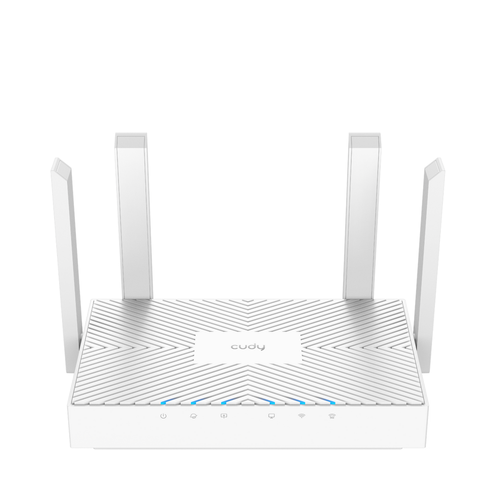 Маршрутизатор CUDY WR1300E AC1200 Gigabit Wi-Fi Router Dual Band, Chipset MediaTek, 3 × 10/100/1000Mbps RJ45 Ports, 4 x 5dBi fixed antennas,  WiFi router/AP/ Repeater/WISP Mode, 802.11ac/a/b/g/n, 867Mbps at 5GHz + 300Mbps at 2.4GHz, DDNS, WiFi Schedule, IPv6,  WPS,WPA3, IPTV, WOL, T
