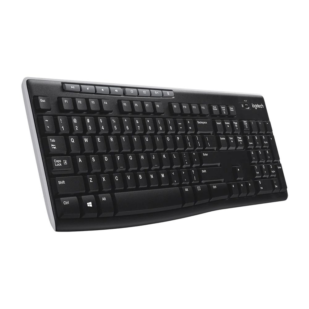 Клавиатура беспроводная Logitech K270 |920-003058| приемник Unifying, 2 батарейки AAA, RTL