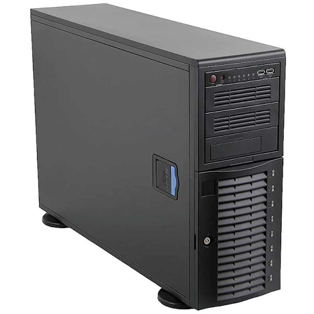 Корпус SuperMicro CSE-743TQ-1200B-SQ 4U/Tower, E-ATX, 2x5.25', 1x3.5', 8x3.5' hot 4U/Tower, E-ATX, 2x5.25', 1x3.5', 8x3.5' hotswap SAS/SATA with SES2, 7xFH 1200W