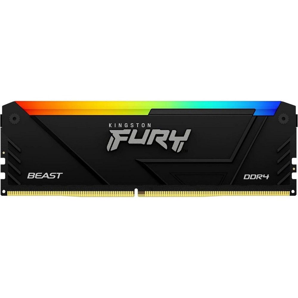 Модуль памяти Kingston 16GB DDR4 3200MHz DIMM FURY Beast Black RGB XMP CL16, 1.35V 288-pin Non-ECC
