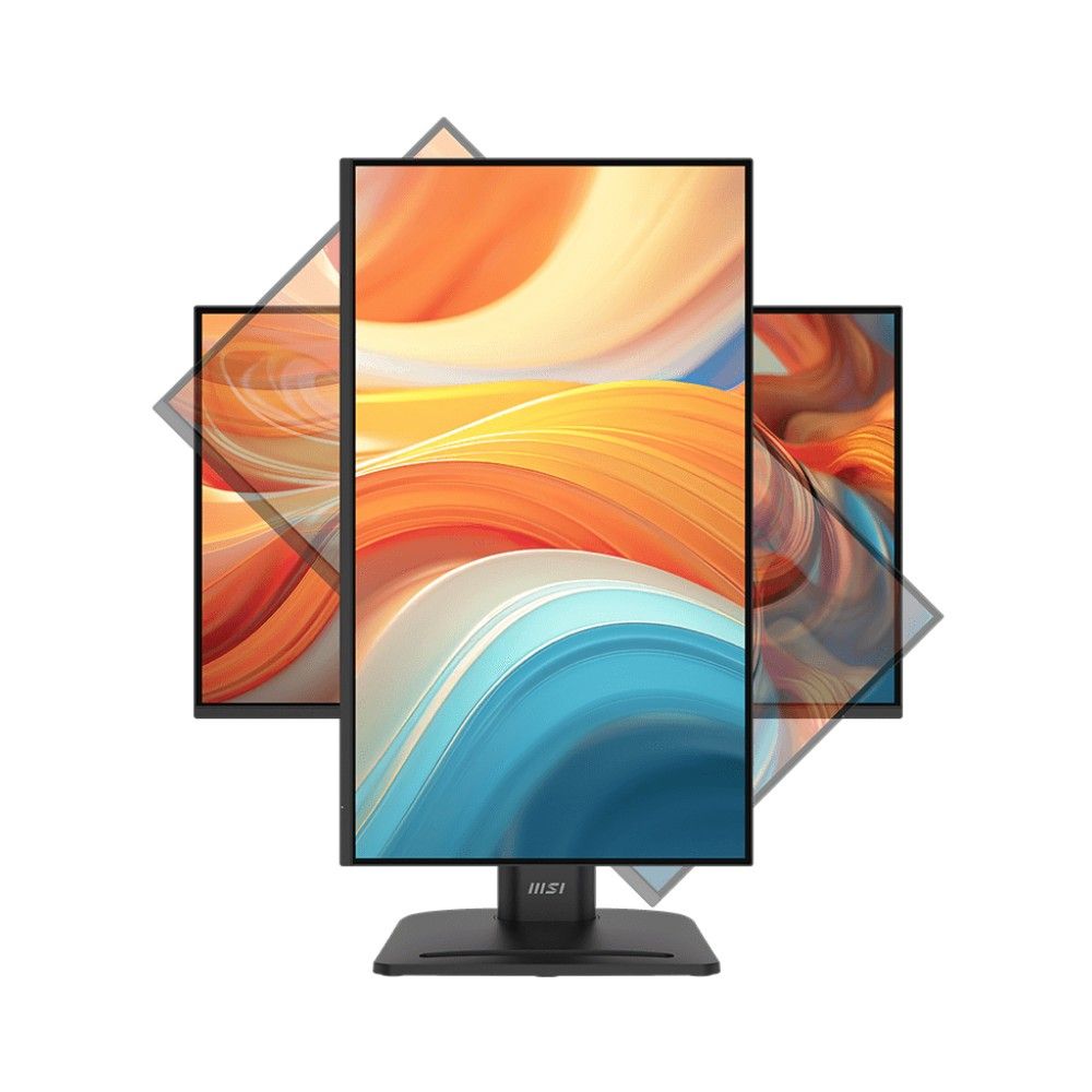 Монитор 23.8" MSI PRO MP245PHG E14  IPS, 1920x1080, 144Hz, 4ms, 300сd/m, 1500:1, HDR | HDMI(2.0), DP(1.2a), Type-C(PD-65W), 2xUSB3.2 | HAS, Pivot, Swivel, InPSU, Speakers, Vesa 100, Black