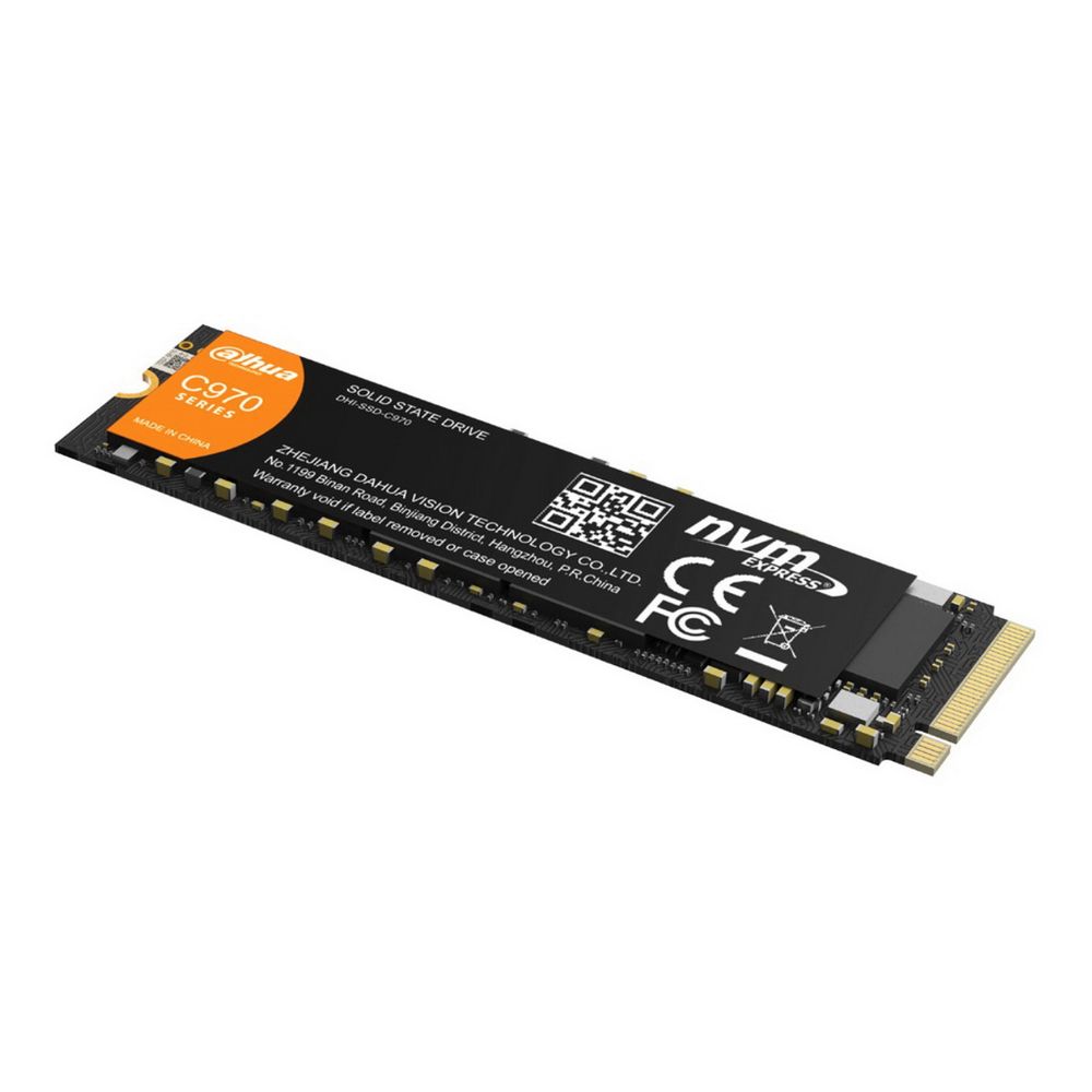 Накопитель SSD Dahua C970 1TB M.2 2280 PCIe4x4 3D NAND, 7mm, R/W up to 4450MB/s/4280MB/s, IOPS(R4K) 677K/763K, TBW 2000TB 3y wty