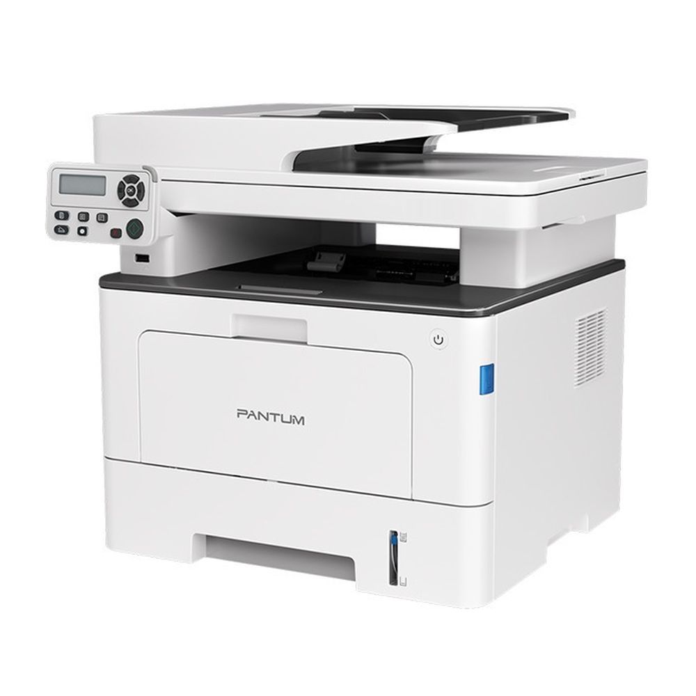 BM5100ADW - Лазерное многофункциональное устройство Pantum BM5100ADW, P/C/S, Mono laser, A4, 40 ppm (max 100000 p/mon), 1.2 GHz, 1200x1200 dpi, 512 MB RAM, Duplex, DADF50, paper tray 250 pages, USB, LAN, WiFi, start. cartridge 3000 pages