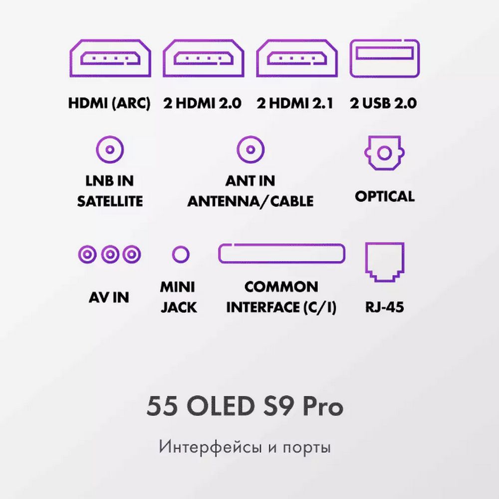 55" Телевизор OLED HAIER 55 OLED S9 Pro (DH1VMPD02RU)