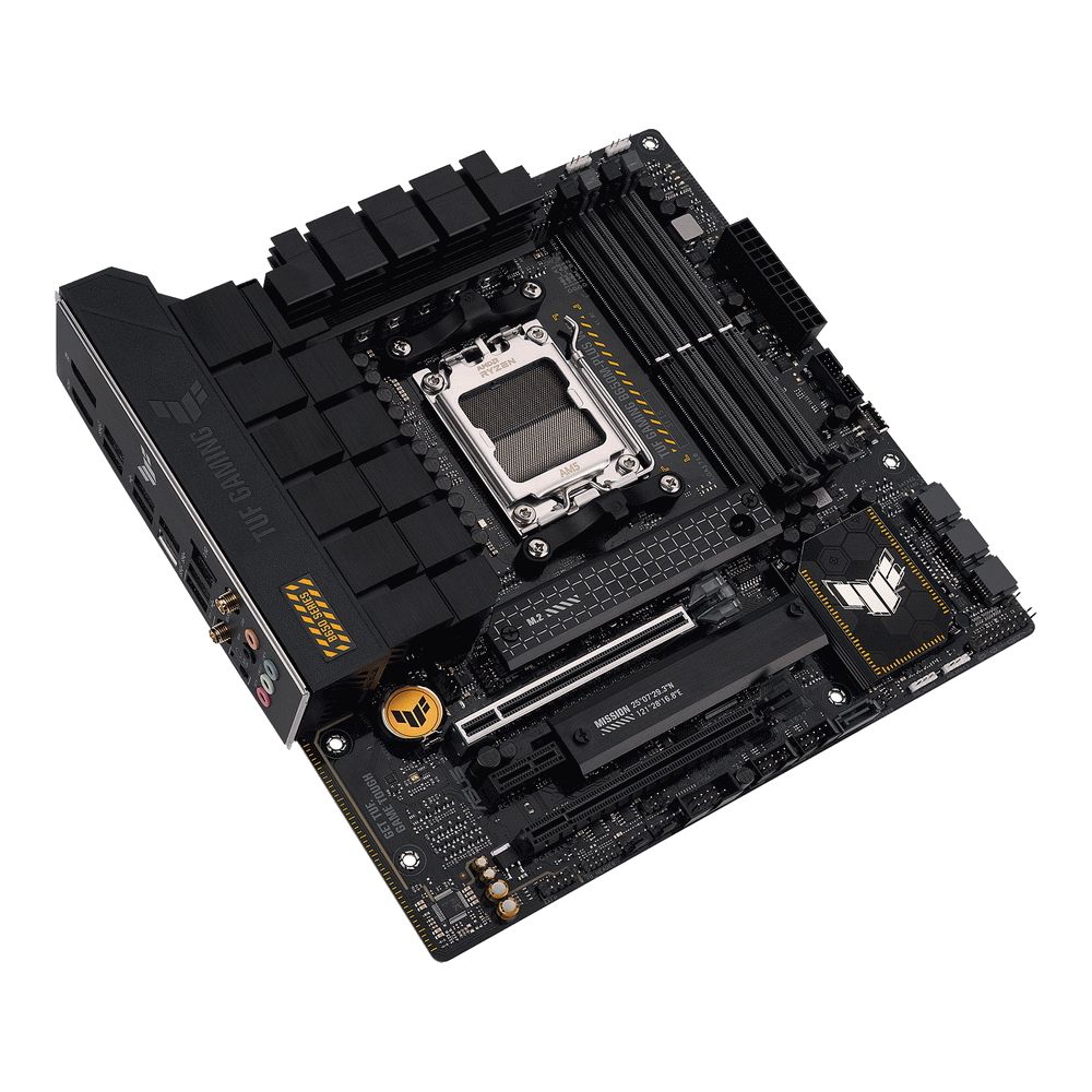 Материнская плата ASUS TUF GAMING B650M-PLUS WIFI AM5 mATX 4xDDR5 2xPCIEx16 PCIEx1 2xM.2 USB-C DP HDMI 2.5GLAN Wi-Fi 6 (90MB1BF0-M0EAY0) (912118)